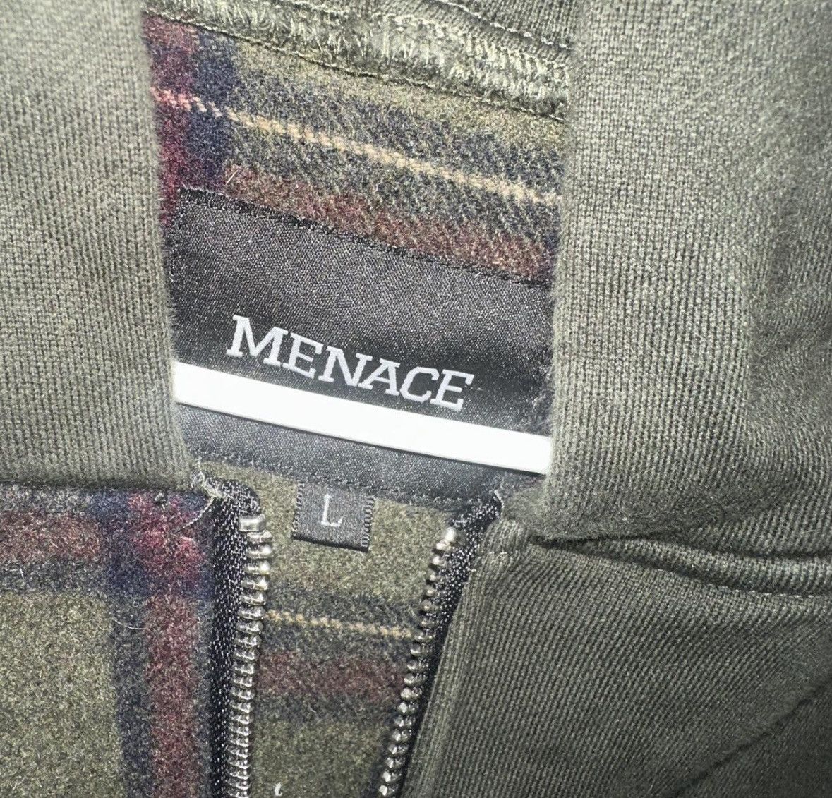 Menace Menace flannel hoodie Size US L / EU 52-54 / 3 - 3 Thumbnail