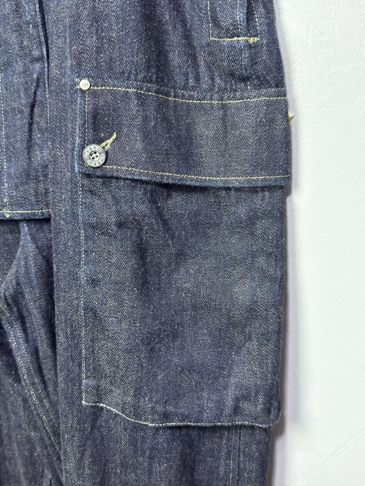 Nigel Cabourn Nigel Cabourn Lybro Naval Dungaree Denim Overall - Size 46 Size US 30 / EU 46 - 7 Thumbnail