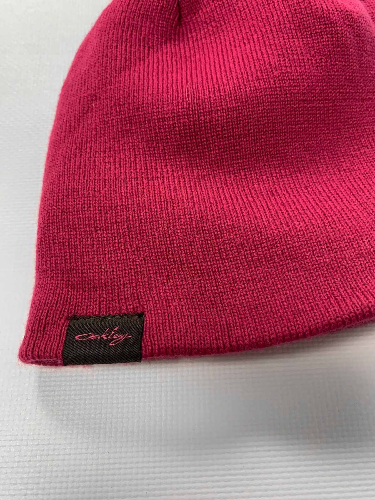 Oakley Vintage Oakley Reversible Brown/Pink Beanie Hat Size ONE SIZE - 4 Thumbnail
