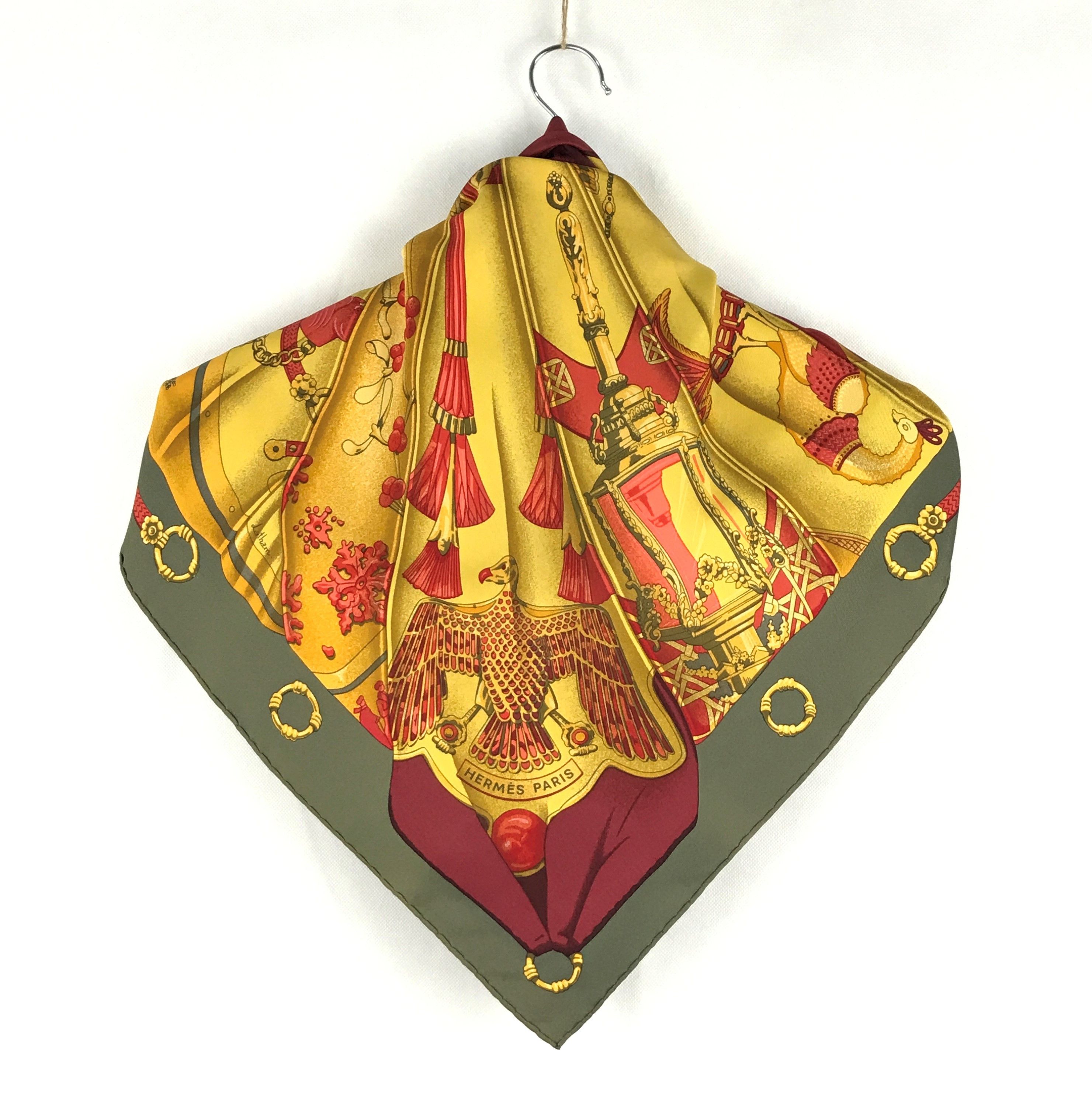 Hermes × Hypebeast × Vintage Hermes Scarf SOLEIL DE SOIE 90cm Silk Carre Foulard Size ONE SIZE - 10 Thumbnail