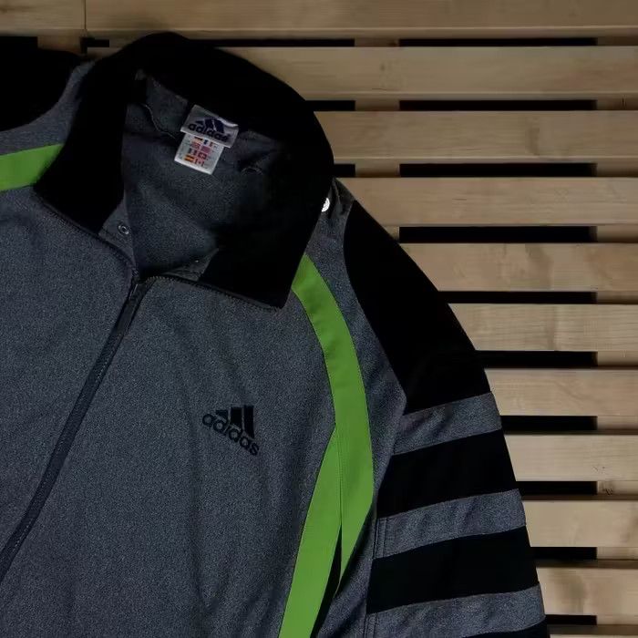 Adidas × Vintage Mens Bomber Jacket Adidas Vintage Back Big Logo Size L Size US L / EU 52-54 / 3 - 3 Thumbnail