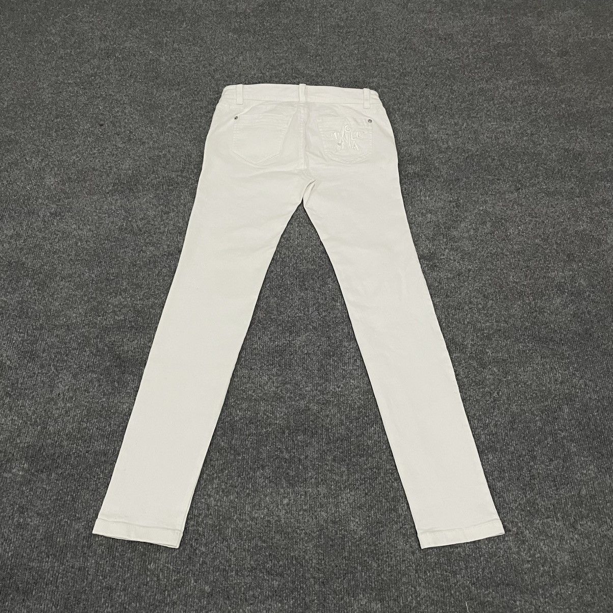 Vivienne Westwood Vivienne Westwood White Skinny Pants Orb Embroidery Size 27" / US 4 / IT 40 - 10 Thumbnail