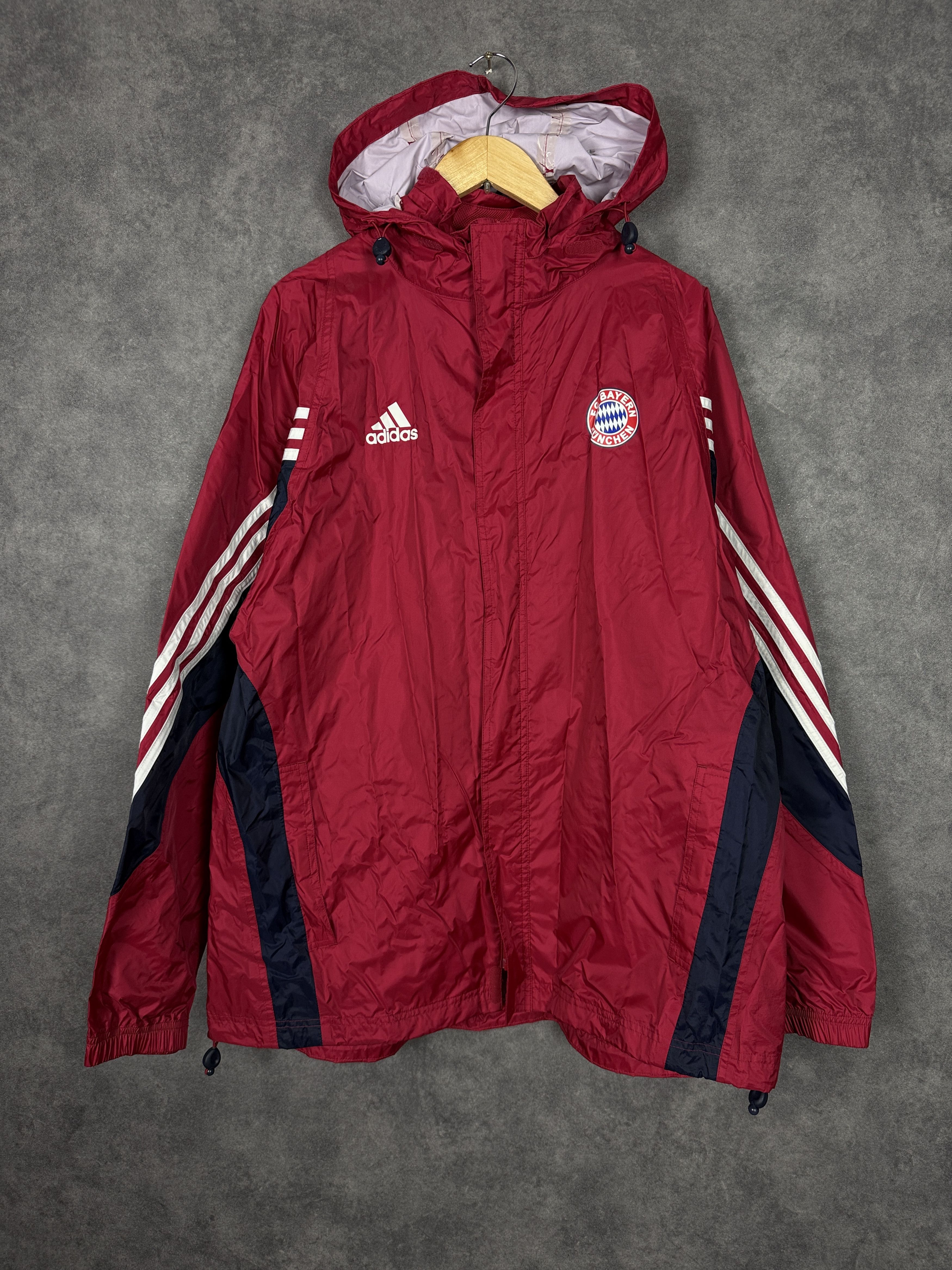 Adidas Adidas Bayern Munich windbreaker waterproof 2003 vintage Size US L / EU 52-54 / 3 - 1 Thumbnail