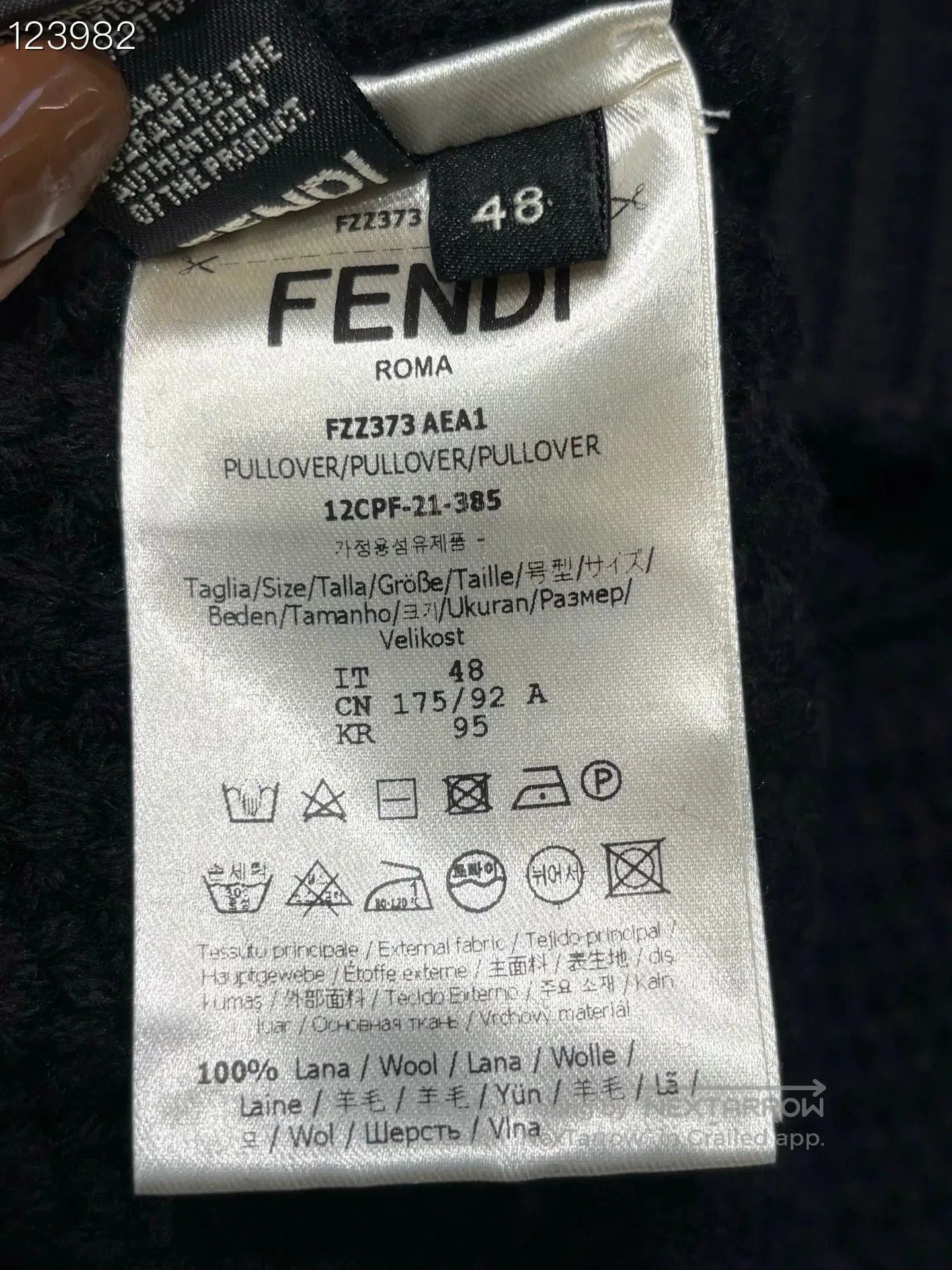 Fendi Fendi Black Wool Knit Sweater. Size US M / EU 48-50 / 2 - 4 Thumbnail