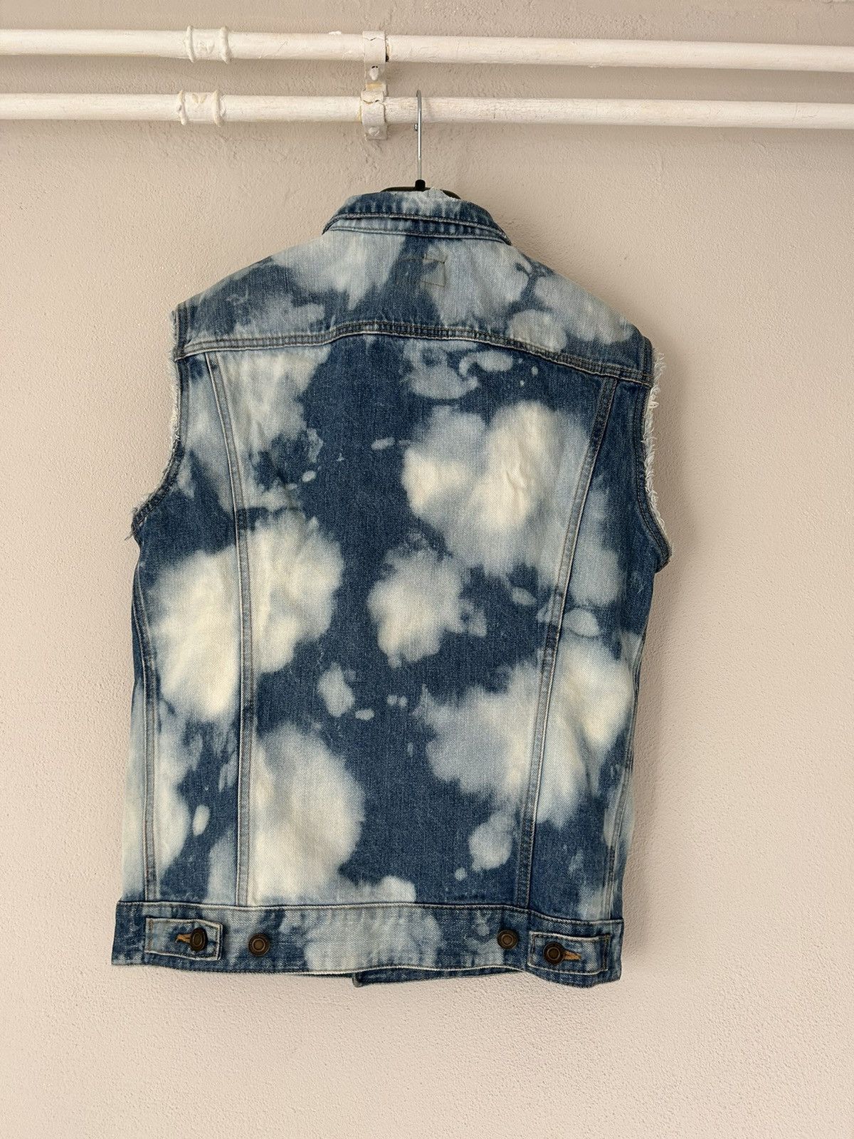 Saint Laurent Paris Bleached Denim Vest Size US M / EU 48-50 / 2 - 7 Thumbnail