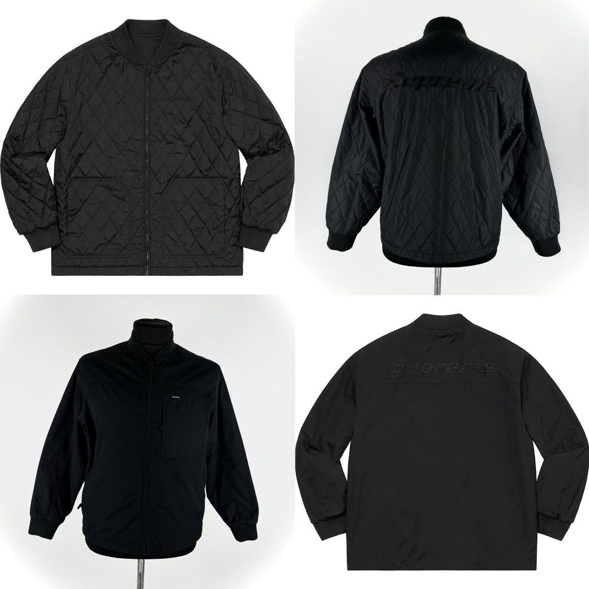 Supreme SUPREME Work Big Logo Reversible Utility Quilted Jacket Size US M / EU 48-50 / 2 - 1 Thumbnail
