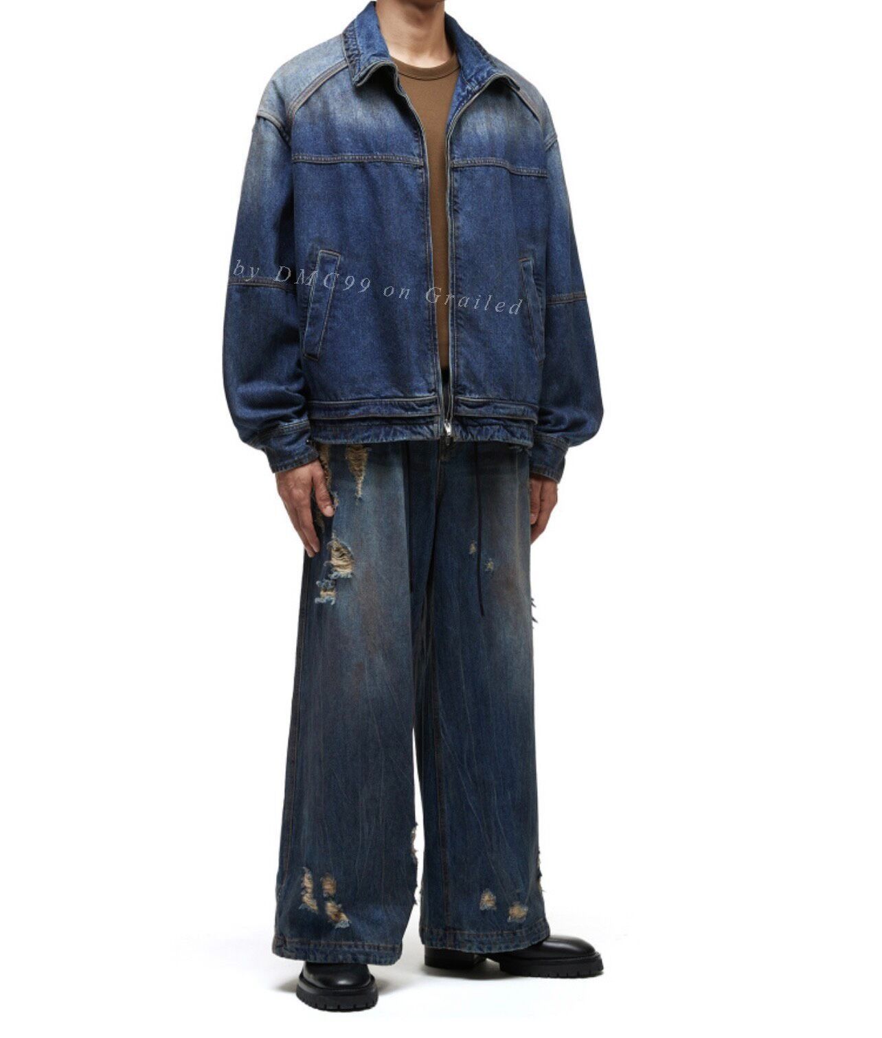 Juun.J JUUN.J Distressed Denim Jeans Size US 34 / EU 50 - 1 Thumbnail