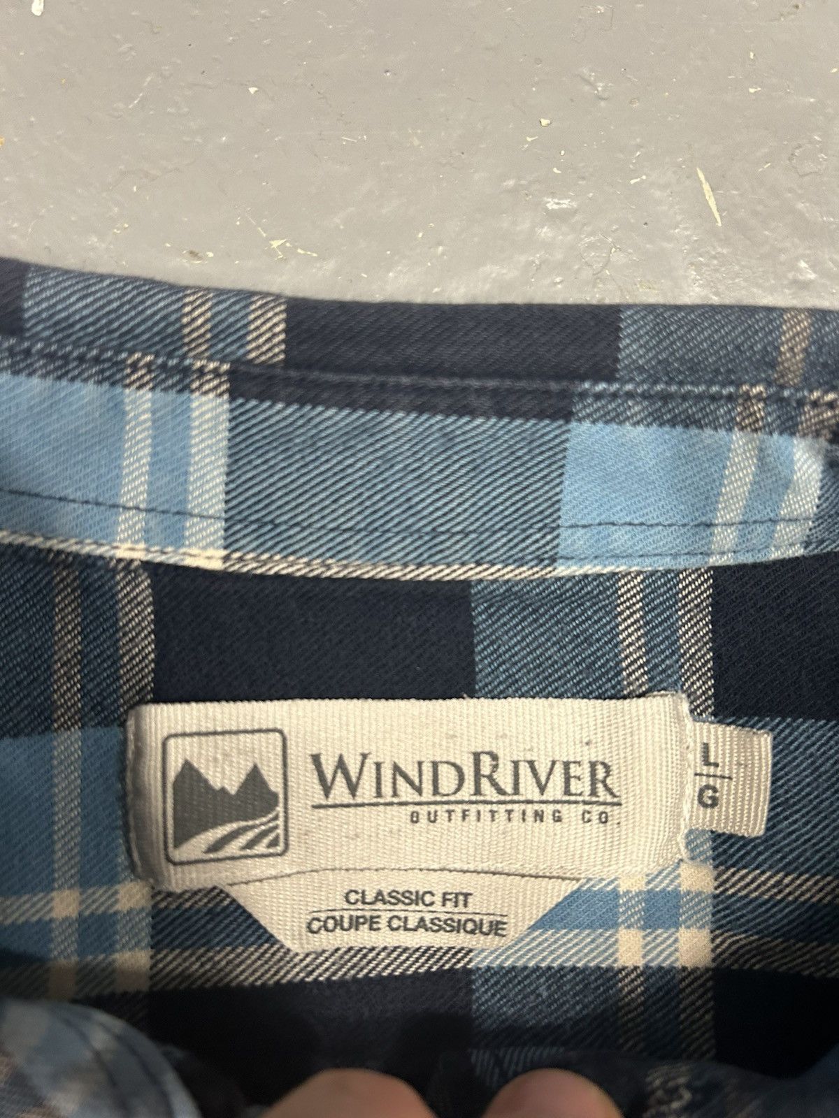 Flannel × Vintage × Windriver Crazy Vintage Essential Windriver Blue Flannel Button Shirt Size US L / EU 52-54 / 3 - 2 Thumbnail