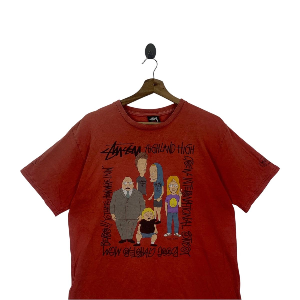 Stussy Vintage STUSSY x BEAVIS BUTTHEAD Cartoon Tee Shirt Top Size US S / EU 44-46 / 1 - 2 Thumbnail