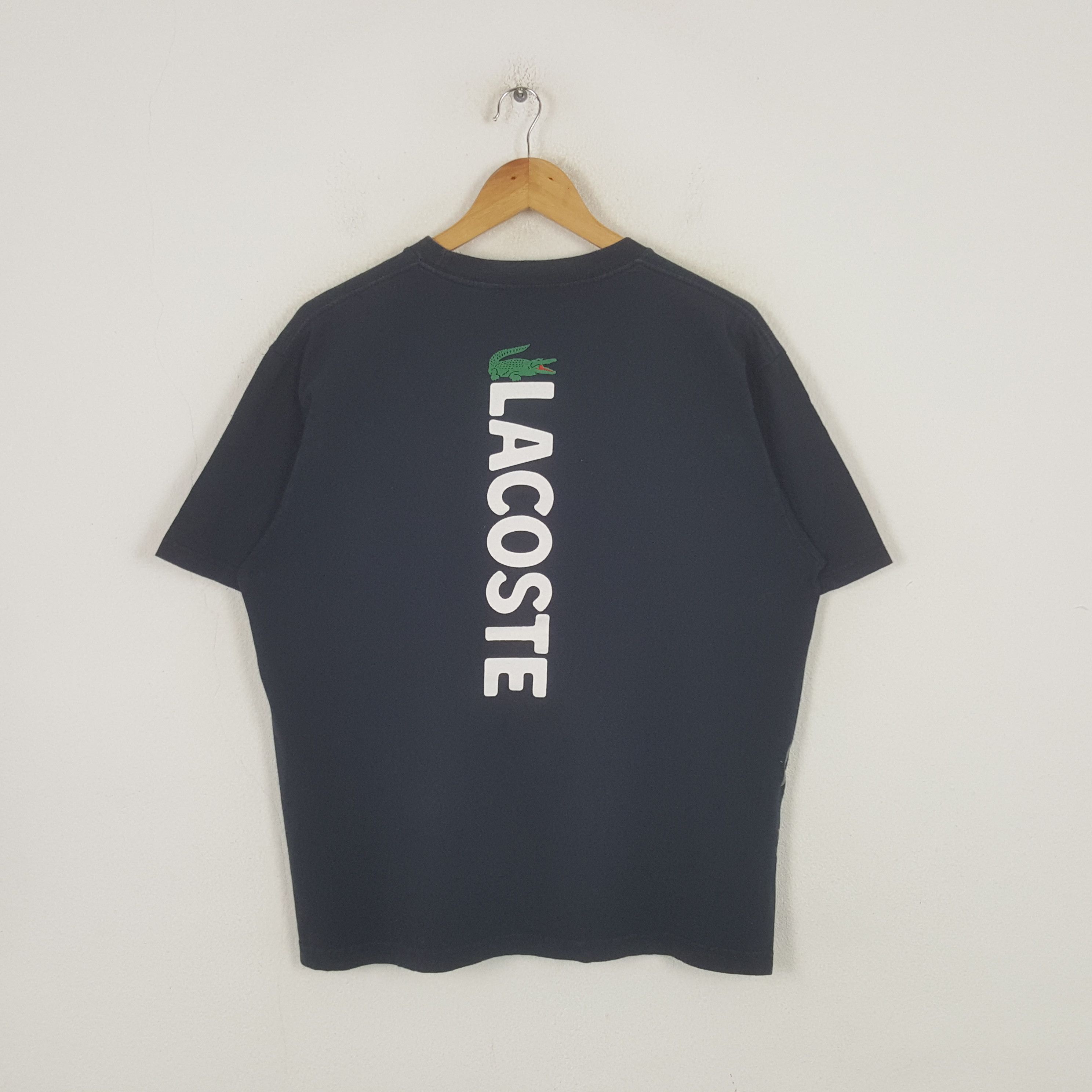 Lacoste Vintage Lacoste Designer Brand Logo Tshirt RR24 Size US L / EU 52-54 / 3 - 1 Thumbnail
