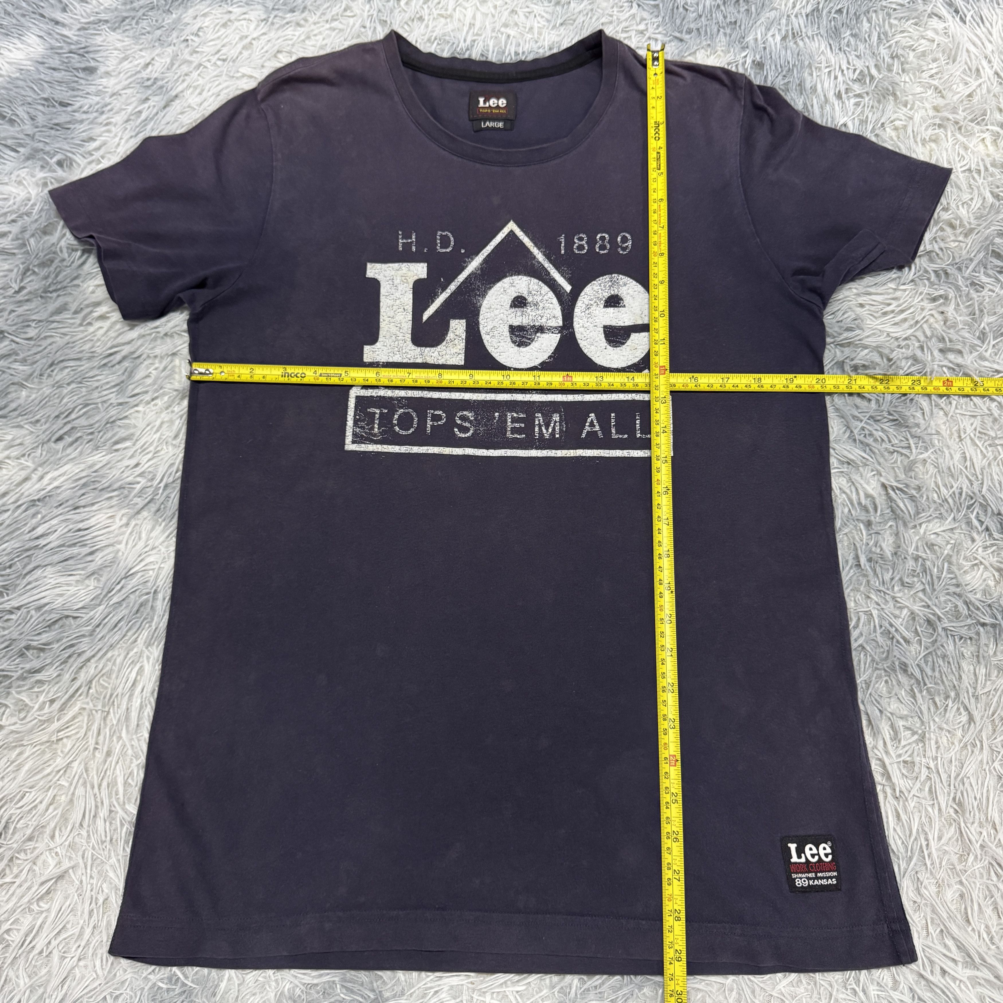 Vintage Rare Vintage Sunfaded Lee Big Logo Tshirt Size US L / EU 52-54 / 3 - 5 Thumbnail