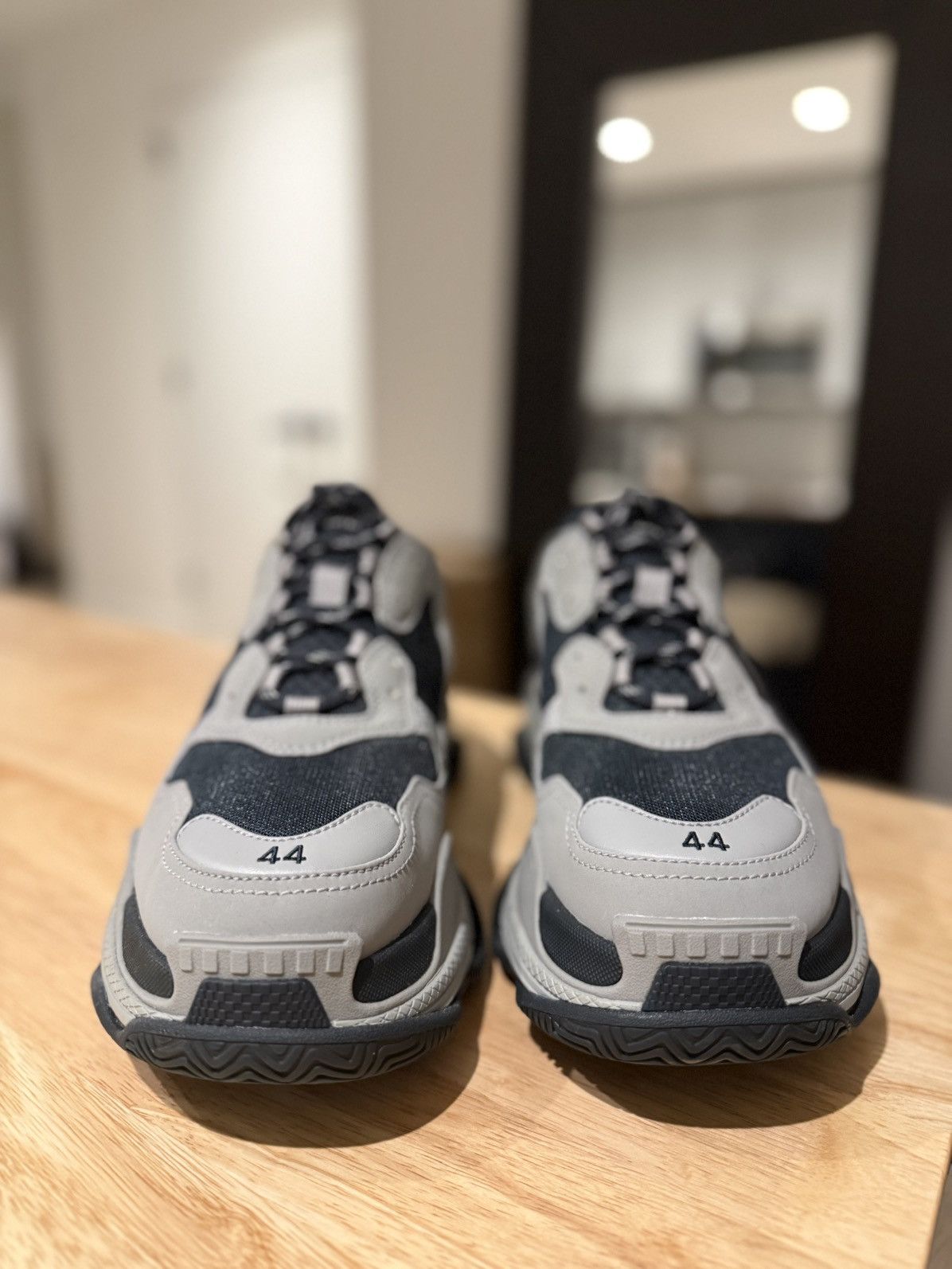 Balenciaga Balenciaga Triple S Gray Black Brand New Size US 11 / EU 44 - 3 Thumbnail