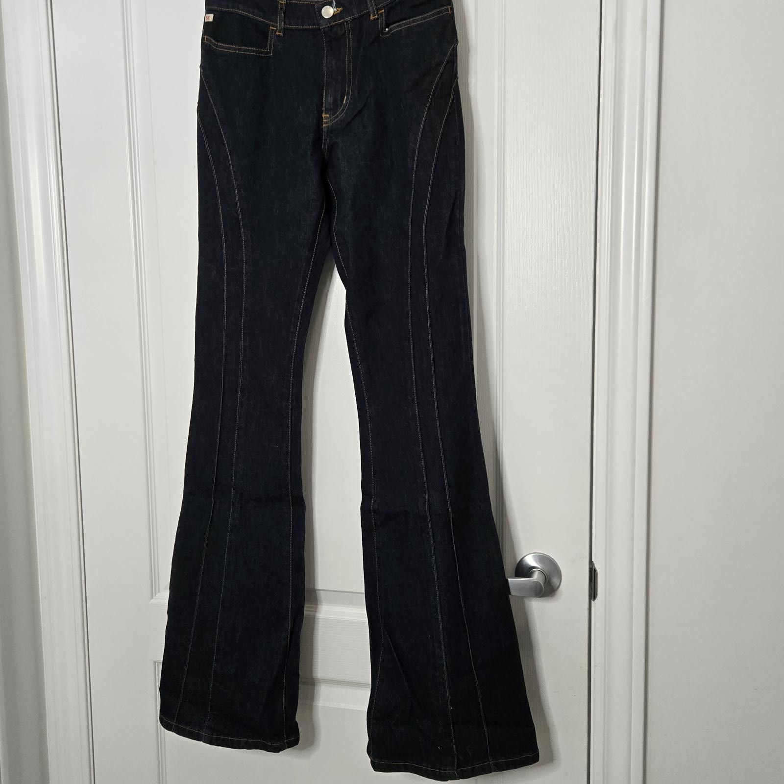 Miss Sixty Vintage Miss Sixty Jeans Harriett Flared Dark Wash Denim New Size 28" / US 6 / IT 42 - 2 Thumbnail