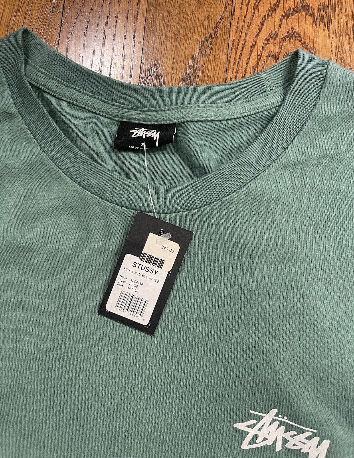 Stussy Stussy Fire On Babylon Tee Classic Photo Green Men’s Size S Size US S / EU 44-46 / 1 - 5 Thumbnail
