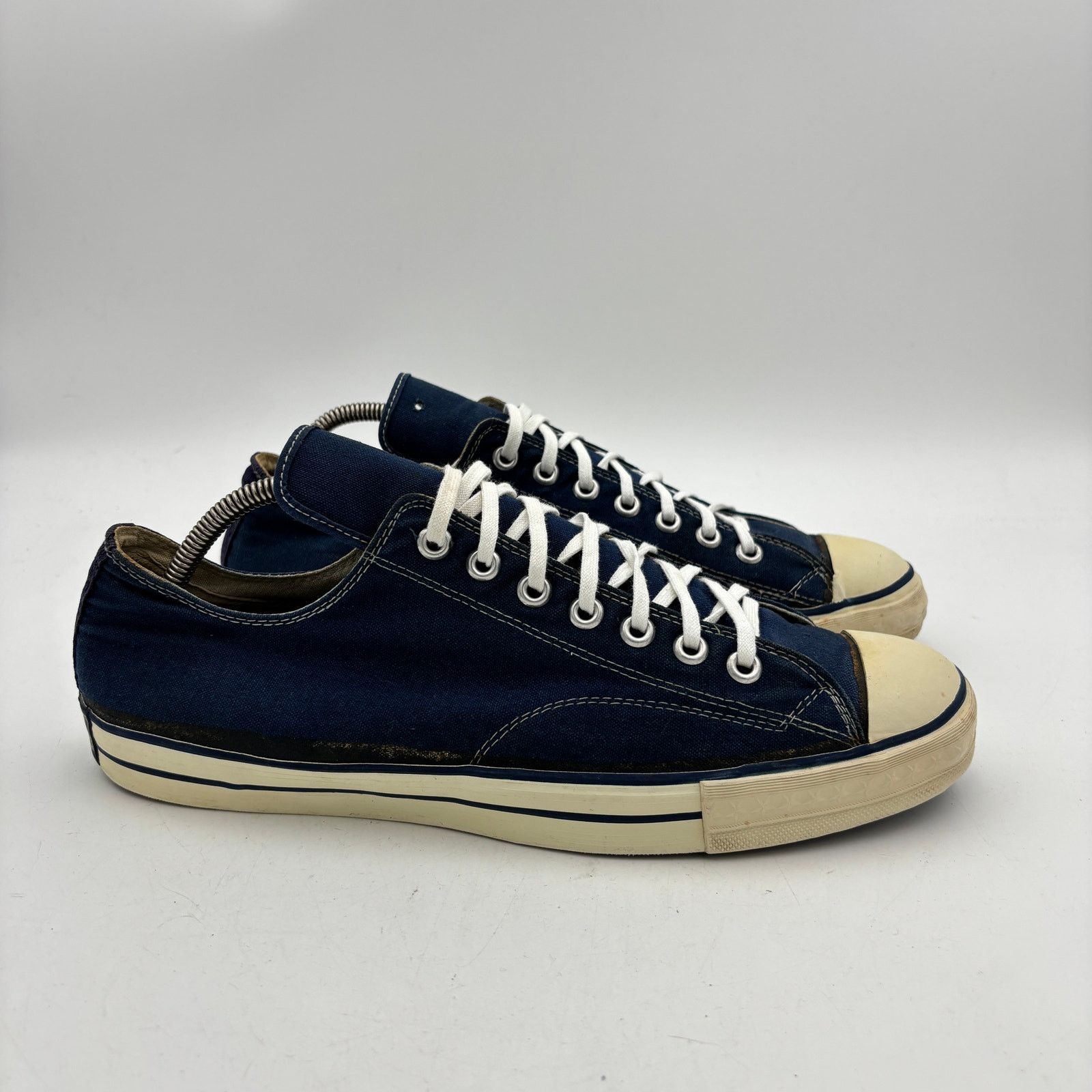 Converse Vintage 50s Converse Chuck Taylor Star Low Blue Shoes 12 Size US 12 / EU 45 - 3 Thumbnail