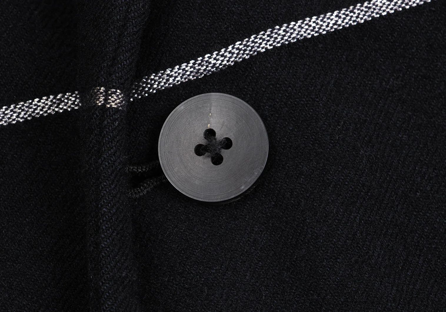 Yohji Yamamoto Yohji Yamamoto Fleece Wool Check Jacket Dark Navy Size US L / EU 52-54 / 3 - 9 Thumbnail
