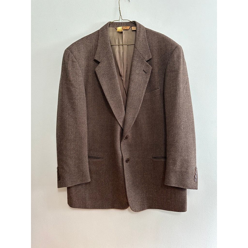 Donna Karan Donna Karan brown tweed cashmere two button blazer size 46R Size 46R - 2 Thumbnail