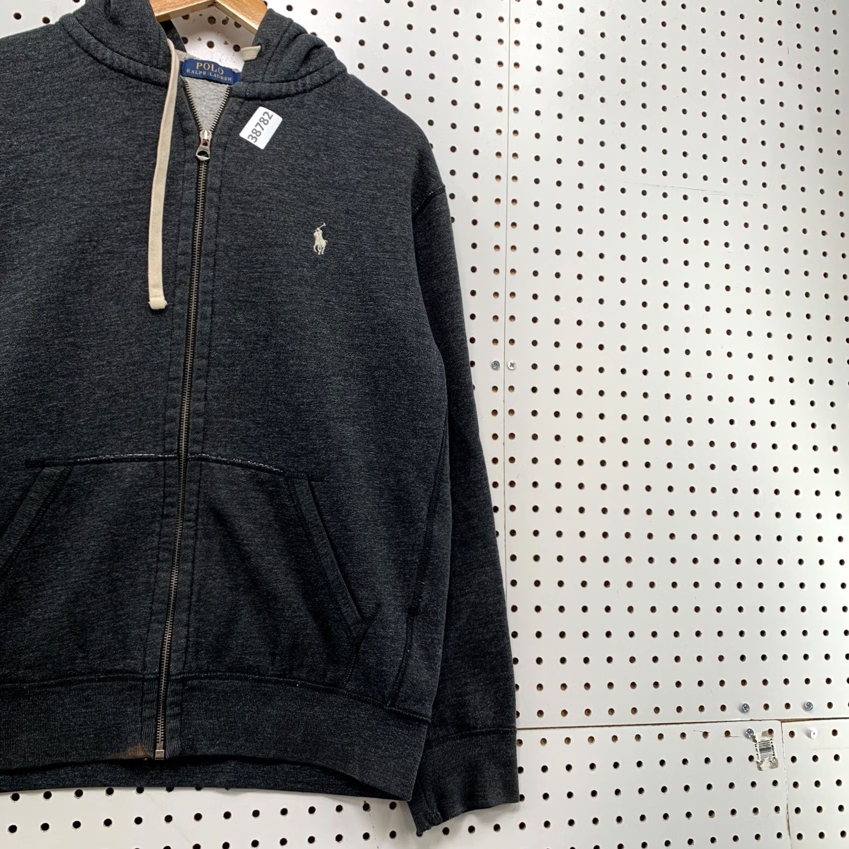 Polo Ralph Lauren Polo Ralph Lauren Hoodie Zip Sweatshirt Mens Large Thermal Hooded Gray Size US L / EU 52-54 / 3 - 4 Thumbnail