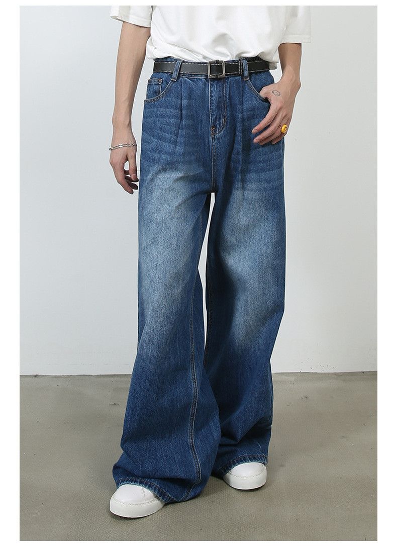Japanese Brand × Jean Classic Blue Washed Vintage Straight Jeans Size US 32 / EU 48 - 3 Thumbnail