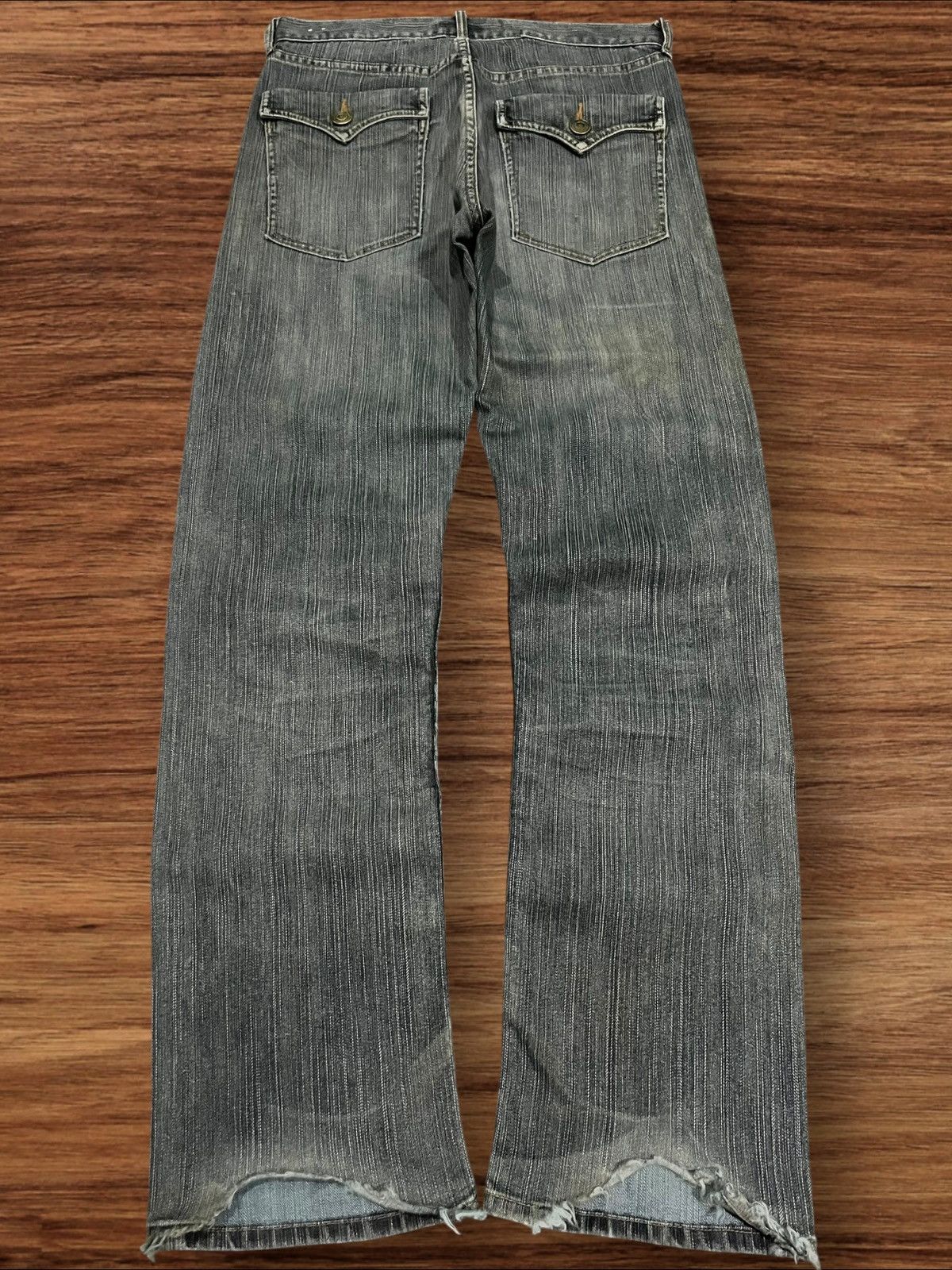 Japanese Brand ⚡️Distressed⚡️Vintage Japanese Brand Villand Dark Blue Jeans Size US 30 / EU 46 - 2 Thumbnail