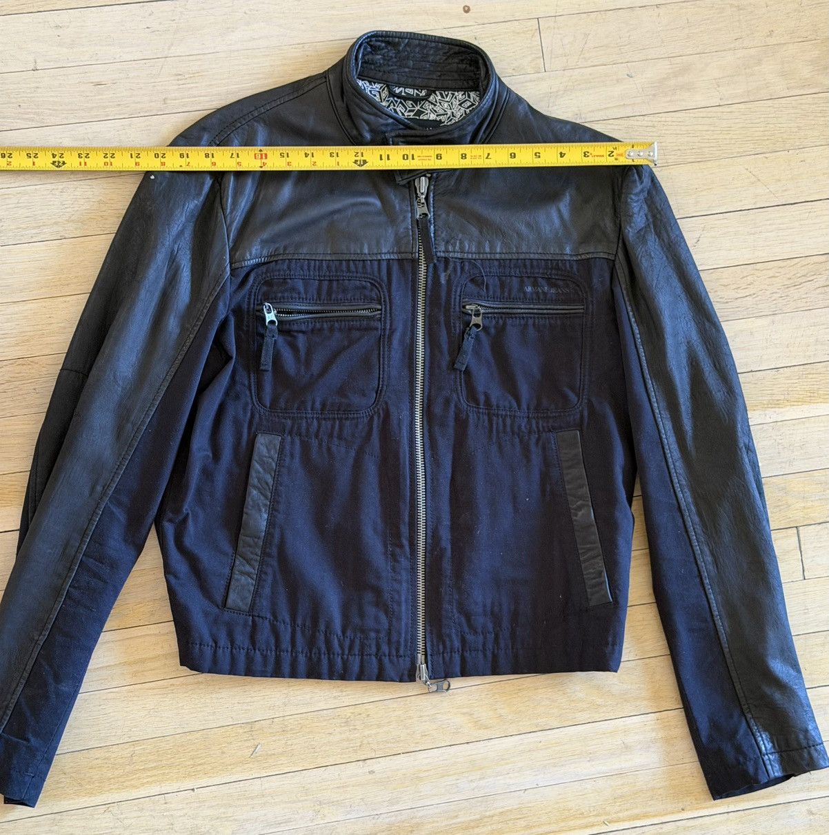 Armani ARMANI Black Biker Jacket Size US L / EU 52-54 / 3 - 12 Thumbnail