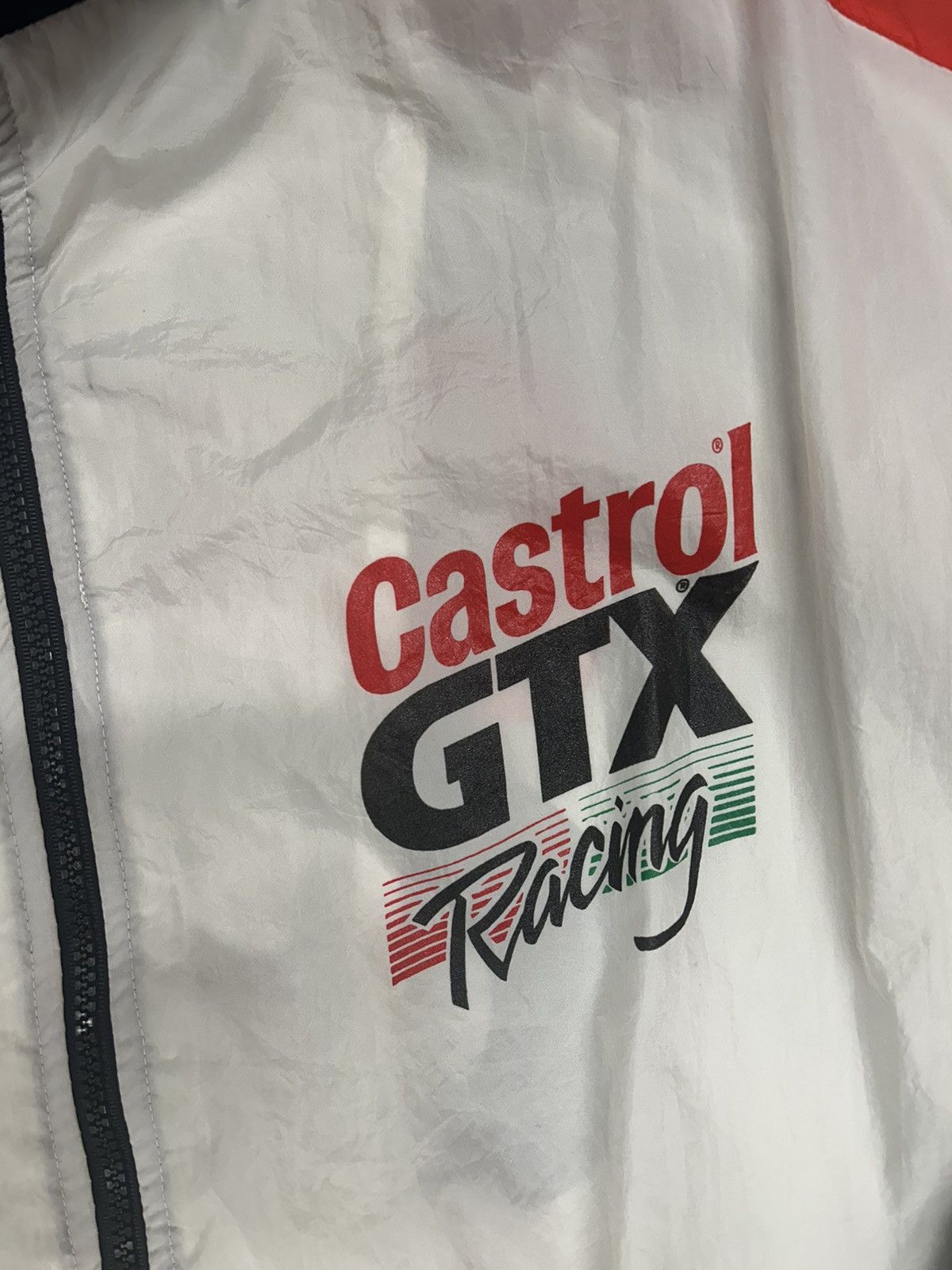 Vintage Crazy Vintage 90s Essential Castrol Racing White Windbreaker ...