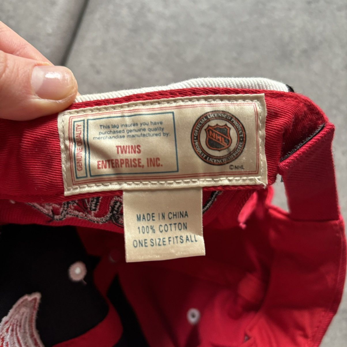 NHL Vintage detroit red wings velcro strapback hat Size ONE SIZE - 10 Thumbnail