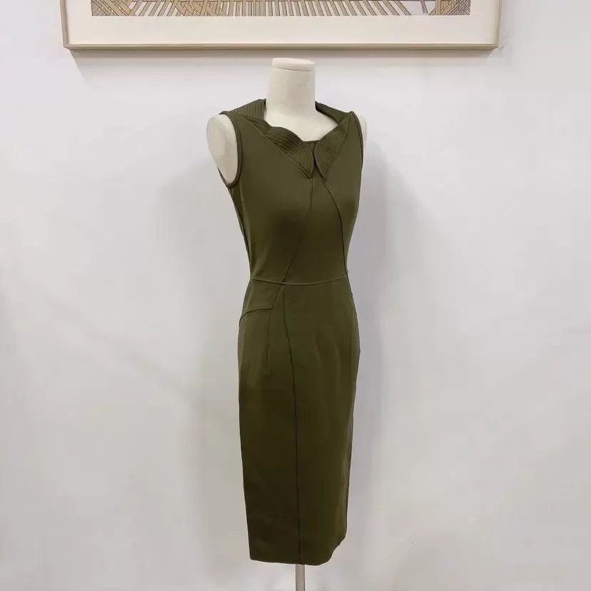 Givenchy Givenchy military green sleeveless dress 36 Size XS / US 0-2 / IT 36-38 - 3 Thumbnail