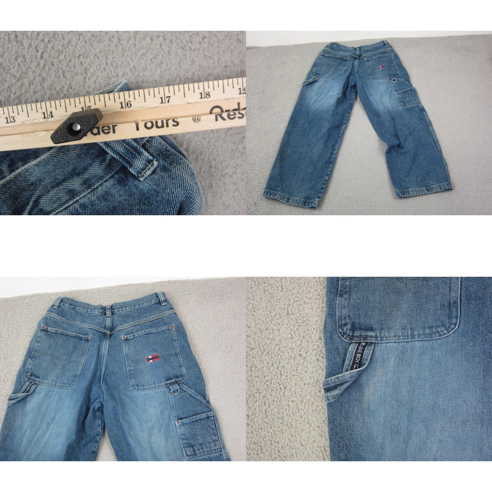 Bugle Boy VINTAGE Bugle Boy Jeans Mens 36x30 Blue Carpenter Baggy Workwear 90s Jeans Straight Mens Size US 36 / EU 52 - 9 Thumbnail