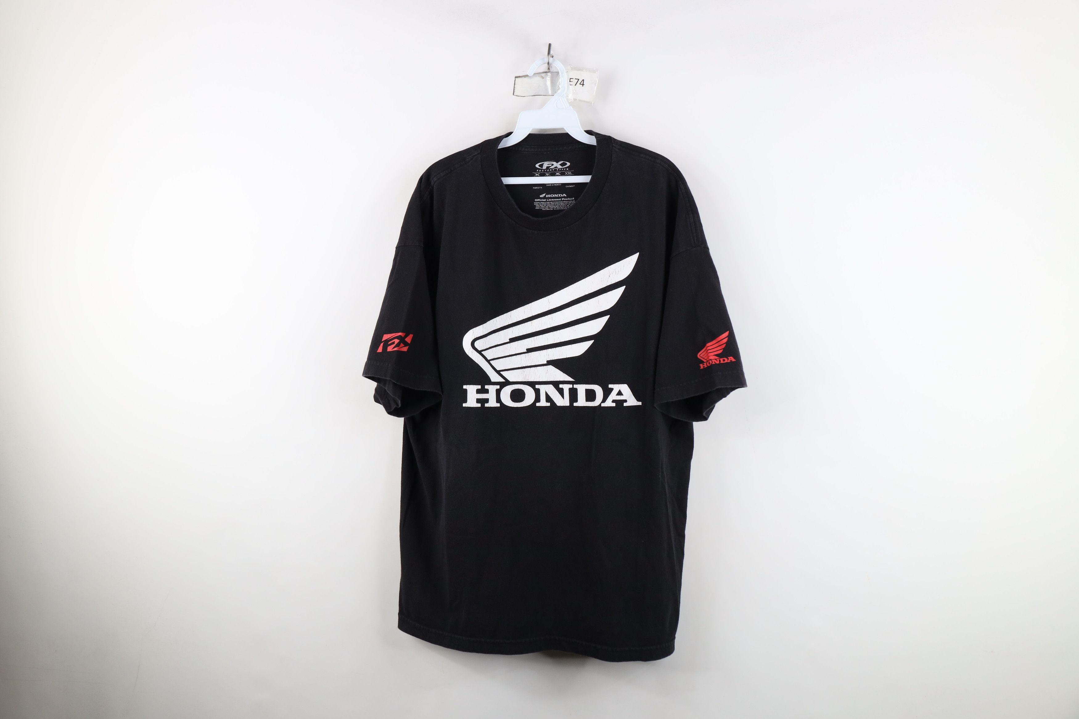 Vintage Vintage Honda Racing Spell Out Big Logo Short Sleeve T-Shirt Size US XXL / EU 58 / 5 - 1 Thumbnail