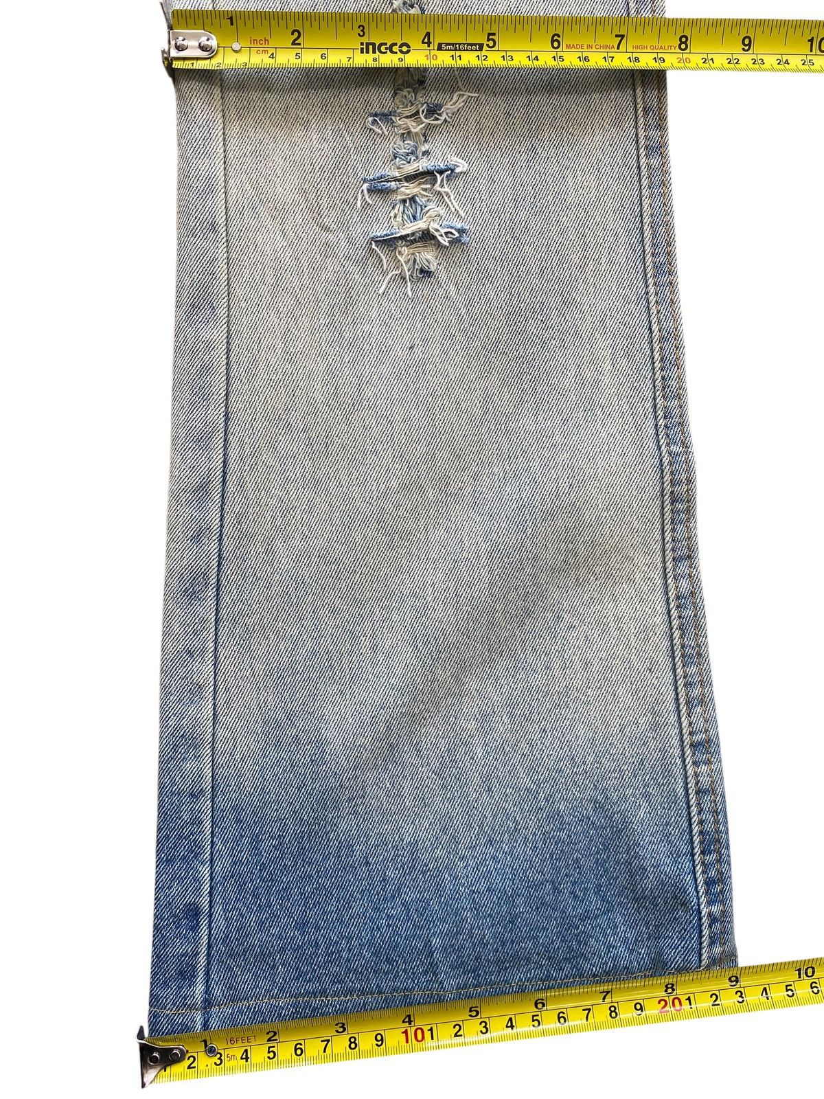 Japanese Brand JB Brenda Acid Wash Distressed Style Boot Cut Jeans Size US 28 / EU 44 - 9 Thumbnail