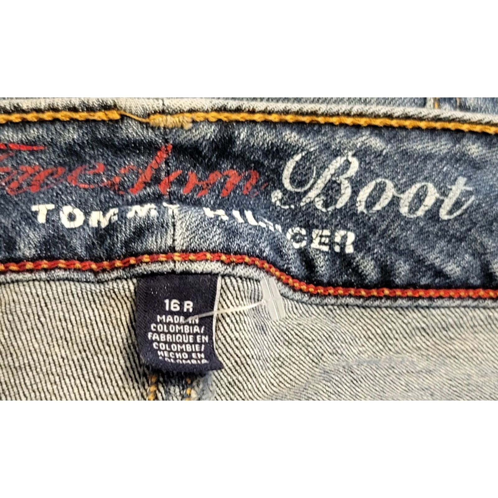 Tommy Hilfiger Tommy Hilfiger Jeans Women 16R Freedom Bootcut Mid Rise Denim Medium Wash Blue 30in Inseam ZIP Closure Stretch Bootscut Mens? Size 38" / US 16 / IT 52 - 4 Thumbnail