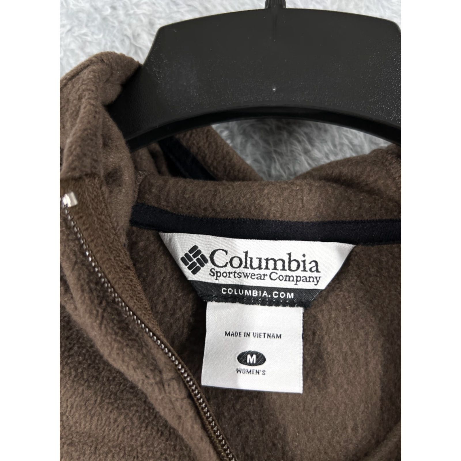 CB Sports Columbia Hoodie Womens Medium Brown Full Zip Logo Sports Activewear Men’s? Size M / US 6-8 / IT 42-44 - 7 Thumbnail