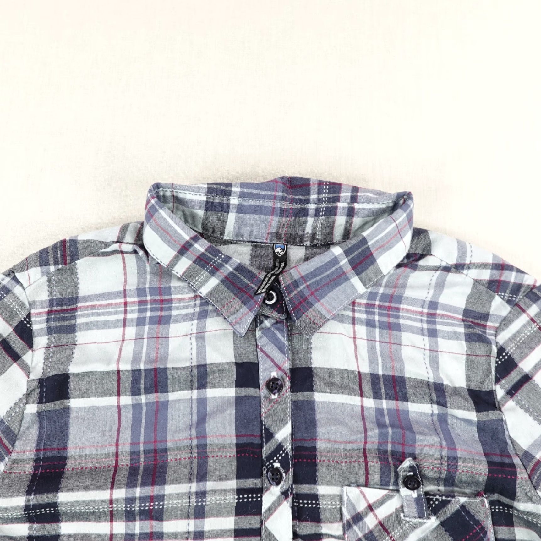 Vintage Kuhl Shirt Womens XS Blue Plaid Spektra Popover Top Roll Tab Pullover Button Up Shirt XS Womens Blue Plaid Spektra Knitted? Size XS / US 0-2 / IT 36-38 - 2 Thumbnail