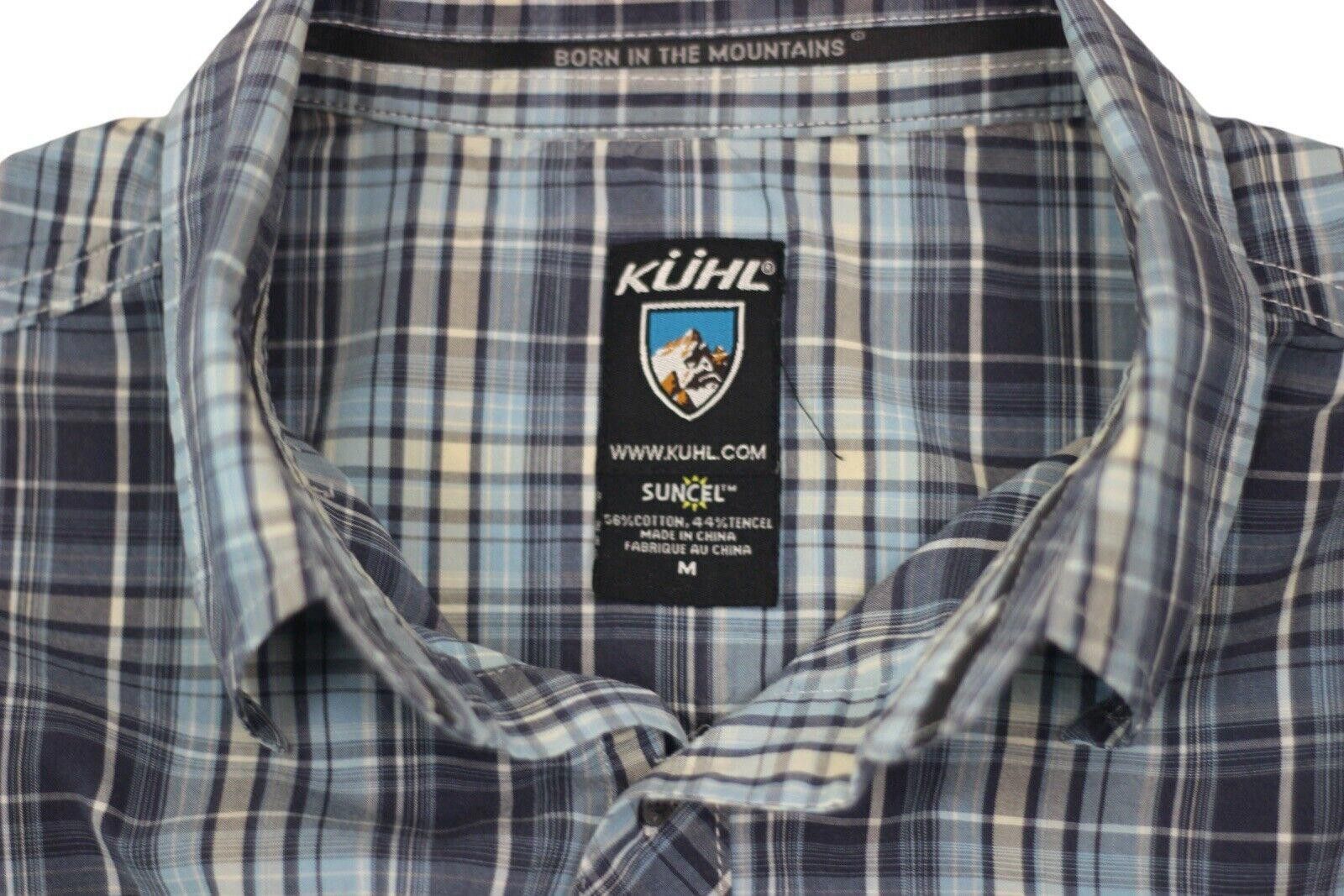 Kuhl Kuhl Suncel Shirt Blue Plaid Button Short Sleeve Outdoor M Size US M / EU 48-50 / 2 - 5 Thumbnail