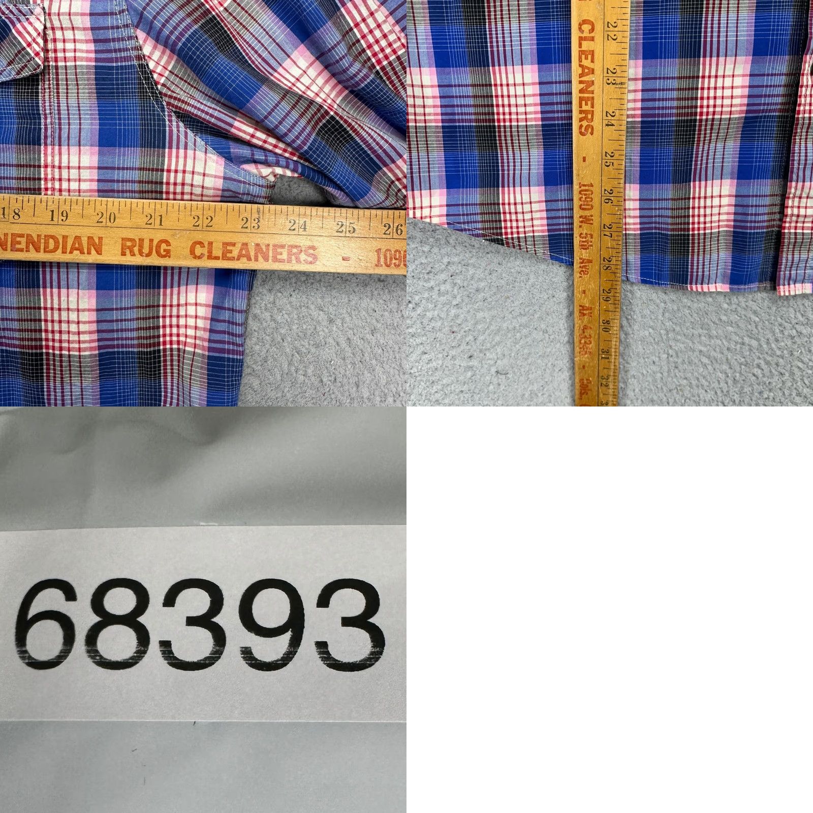 Vintage Heritage Button Up Shirt Mens XL Blue Pink Plaid Western Pearl Snap Flap Pocket Shirt Size US XL / EU 56 / 4 - 8 Thumbnail