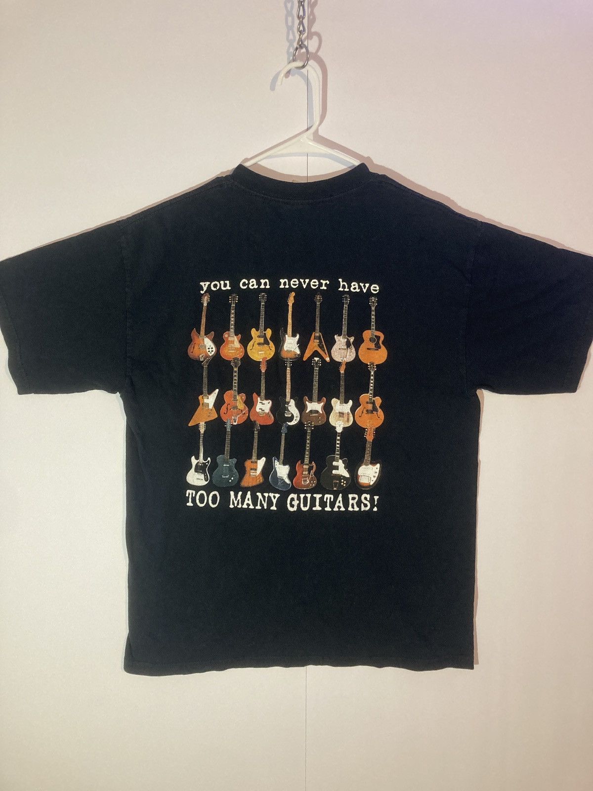 Band Tees × Vintage Vintage Playin Guitar Graphic Tee Size US L / EU 52-54 / 3 - 1 Thumbnail