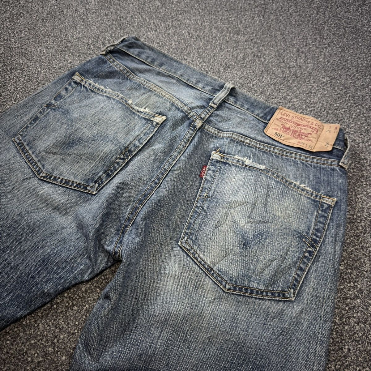 Engineered Garments × Levi's Vintage 2005 Y2K Levis 501 Distressed Denim W31 Size US 31 - 8 Thumbnail