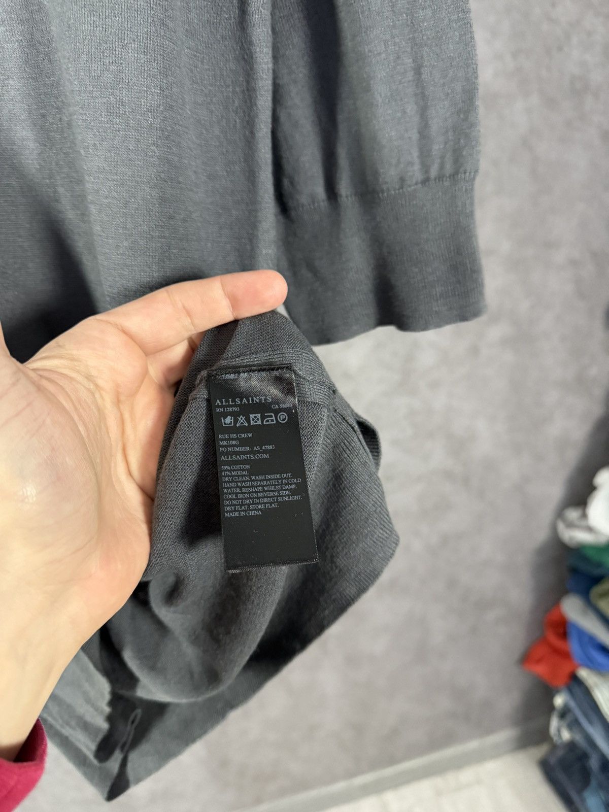 Allsaints Allsaints designer logo 3/4 sleeve merino sweater Size US M / EU 48-50 / 2 - 5 Thumbnail