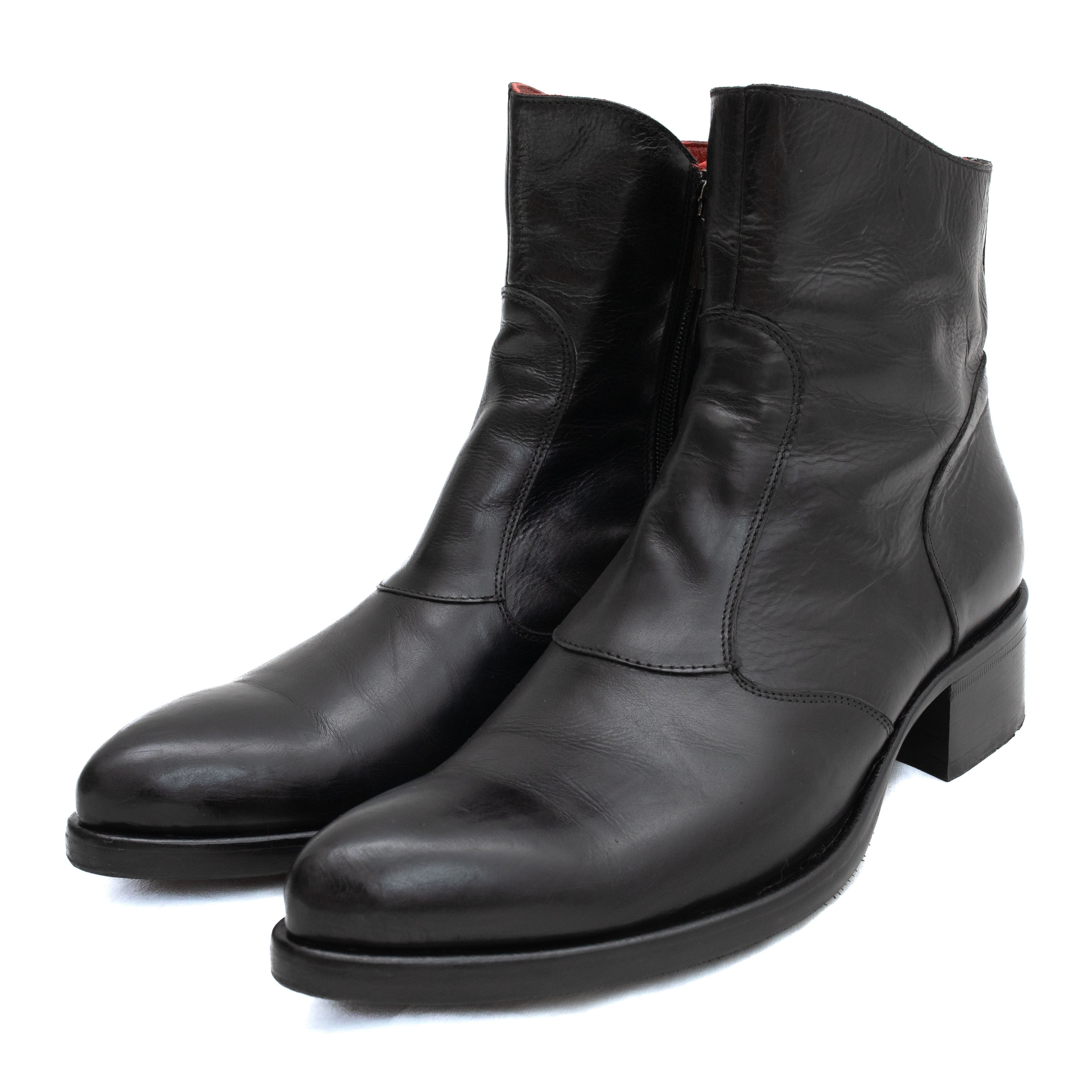 Jo Ghost JO GHOST Leather Zip Up Boots Size US 8 / EU 41 - 1 Thumbnail