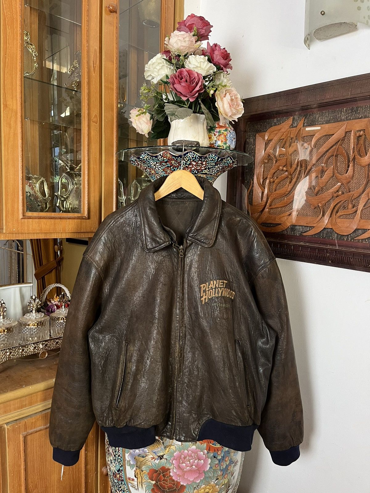 Planet Hollywood 1994 Planet Hollywood Orlando,USA Reversible Suede Jacket Size US XL / EU 56 / 4 - 5 Thumbnail