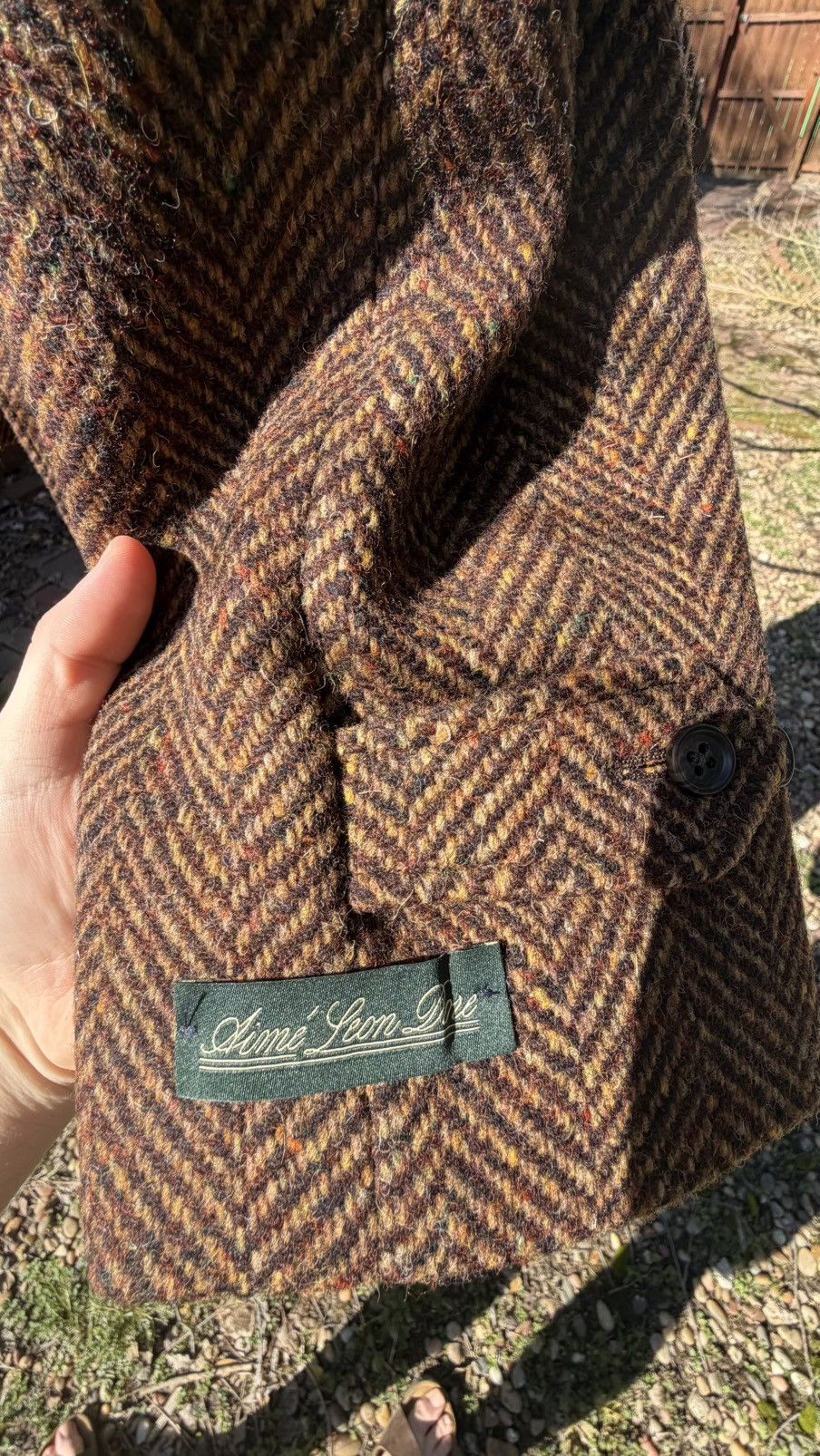 Aime Leon Dore Wool Herringbone Topcoat Size US S / EU 44-46 / 1 - 5 Thumbnail