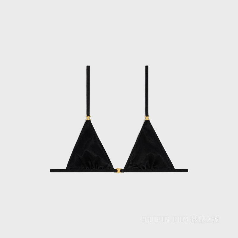 triomphe triangle bra in silk black