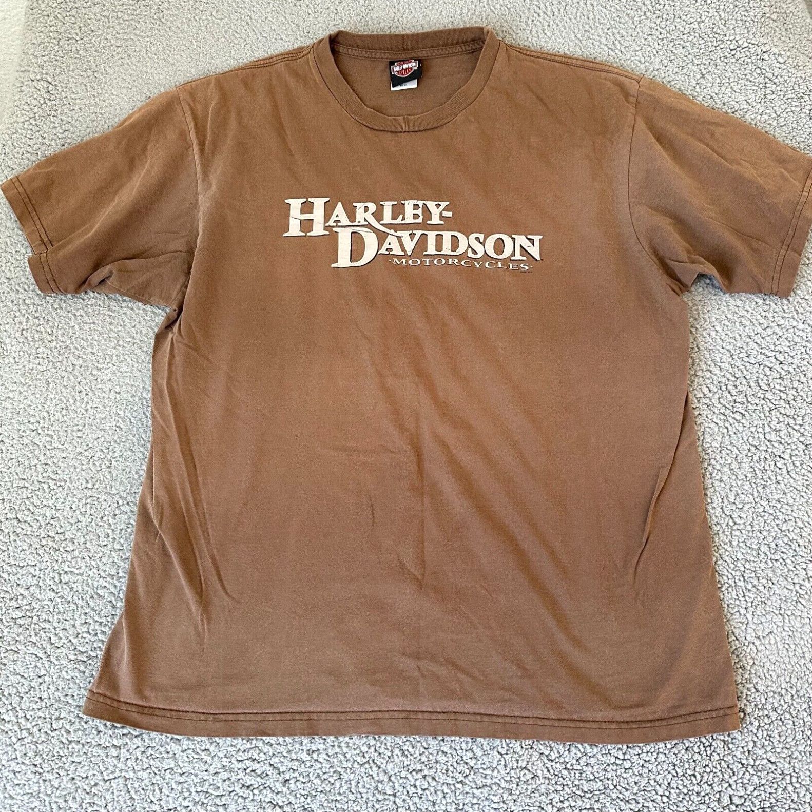 Harley Davidson Harley Davidson Shirt Adult 2XL XXL Brown Mens Casual Biker Made in USA Size US XXL / EU 58 / 5 - 1 Preview
