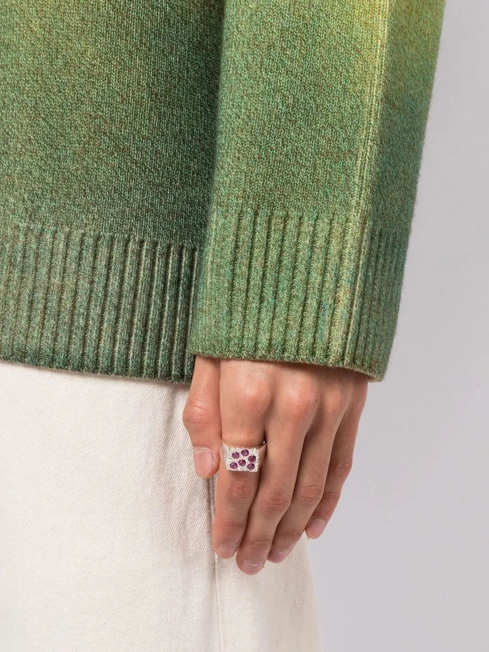 Bleue Burnham o1mle0325 Size: R / Unisex Rose Garden Signet Ring Size ONE SIZE - 2 Thumbnail
