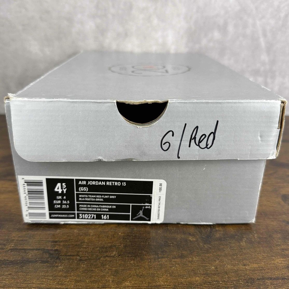 Jordan Brand Air Jordan 13 Retro Grey Toe 2005 Size 4.5 GS 6W 310271-161 Size US 6 / IT 36 - 9 Thumbnail