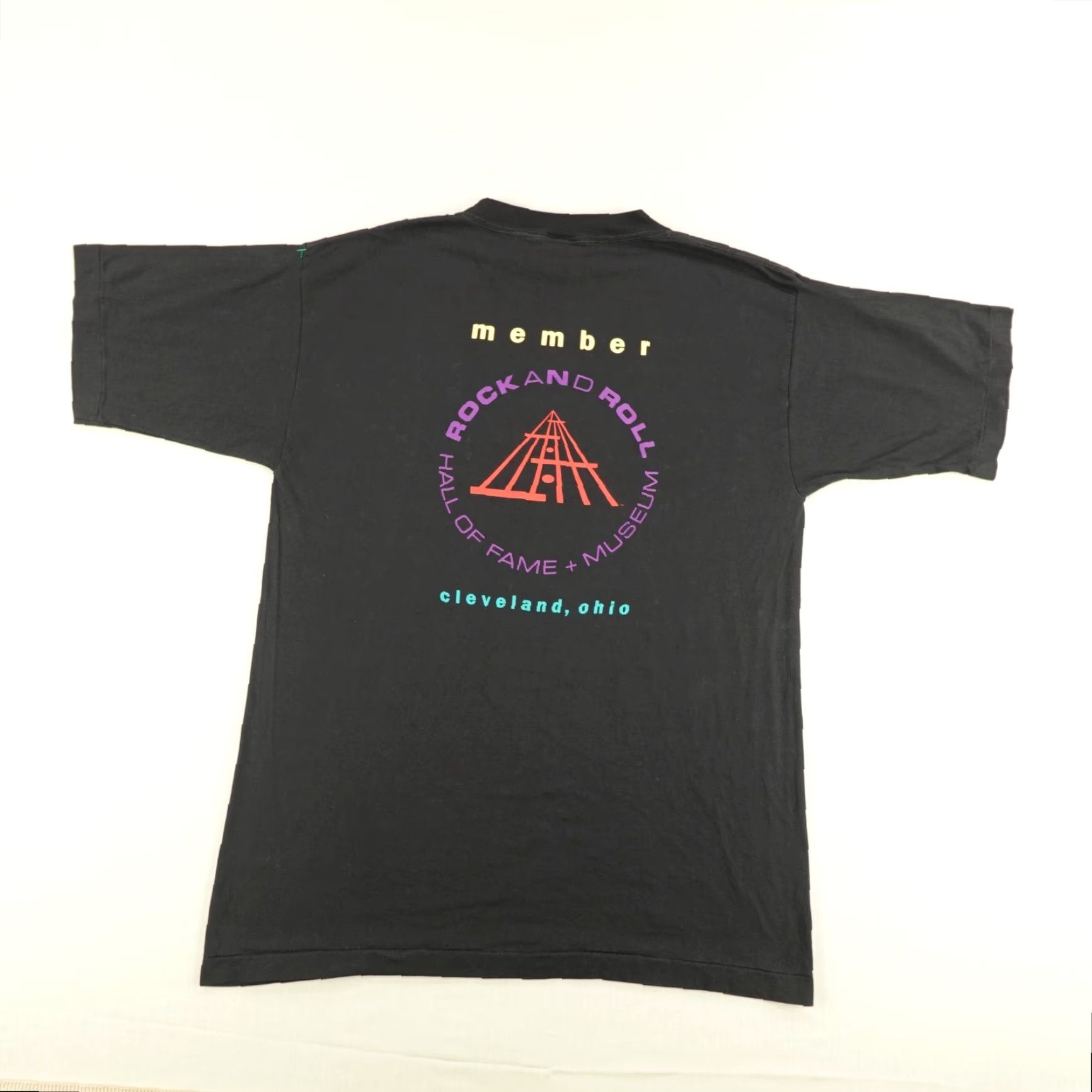 Vintage VINTAGE Rock And Roll Hall Of Fame Shirt Mens XL Black Single Stitch Crew Neck 90s Cronies T-Shirt Rock Music 90s Mens XL Black Size US XL / EU 56 / 4 - 6 Thumbnail