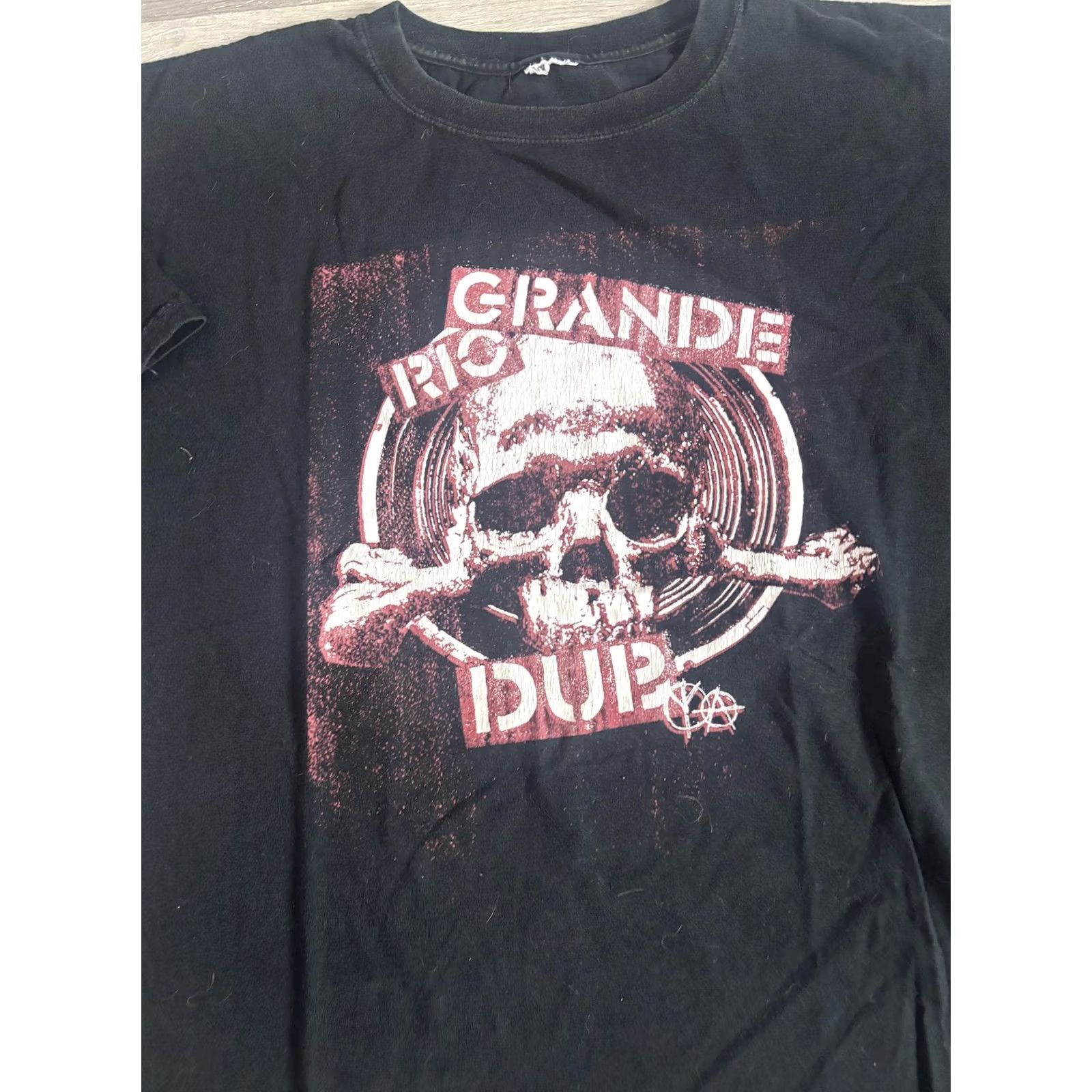 Vintage Rio Grande Dub Shirt Mens Large Black Skull Graphic Tee T-Shirt Dreadnought Size US L / EU 52-54 / 3 - 2 Thumbnail
