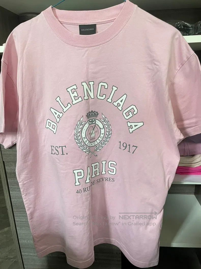 Balenciaga Balenciaga Pink Short Sleeve T-Shirt for Women Size US XS / EU 42 / 0 - 1 Thumbnail