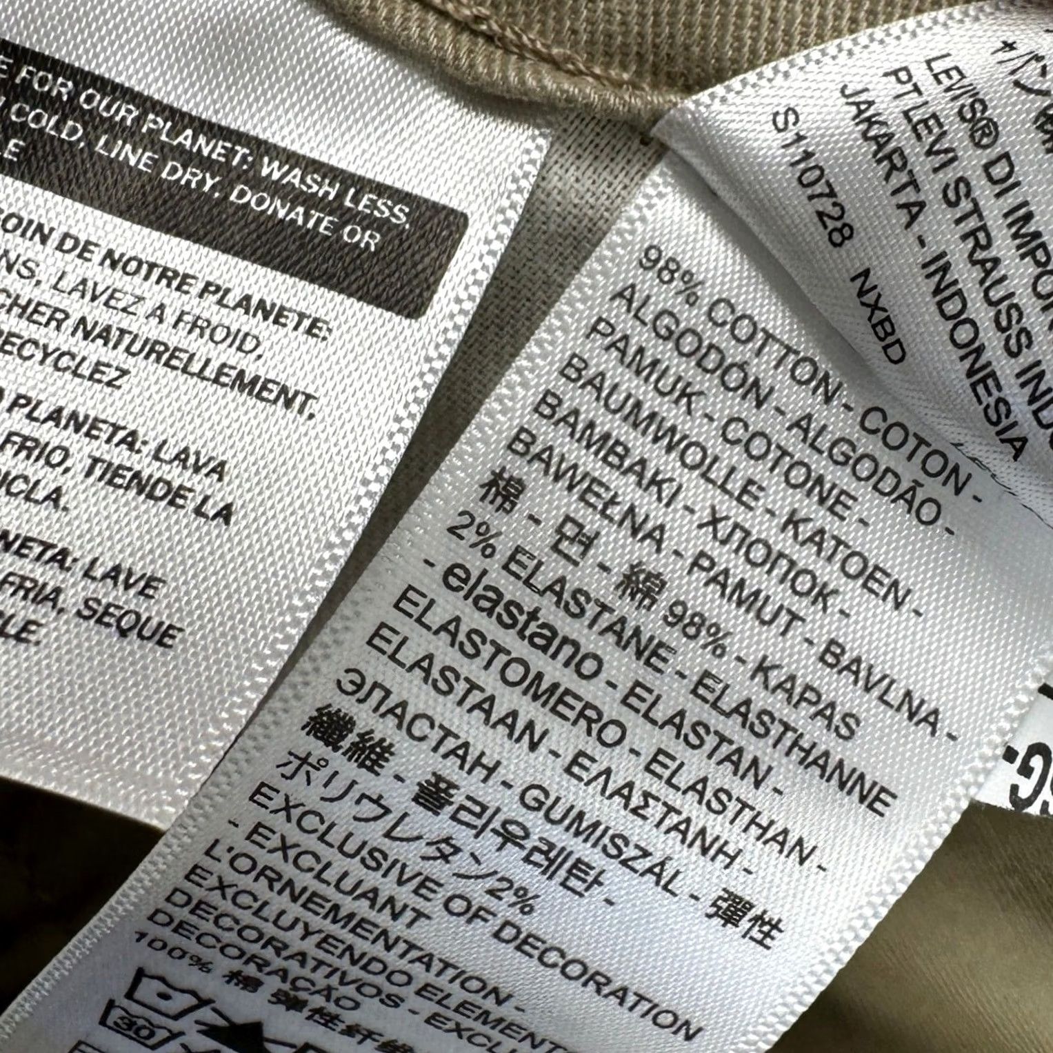 Levi's Levis 514 Pants Mens 36X32 Khaki Tan Straight Fit 5-Pocket Chinos Khakis Stretch Size US 36 / EU 52 - 4 Thumbnail